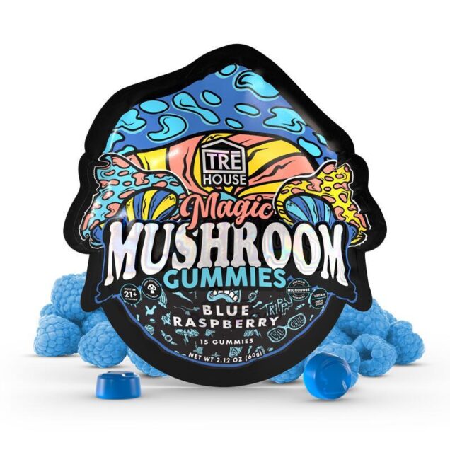 Blue Raspberry Magic Mushroom Gummies