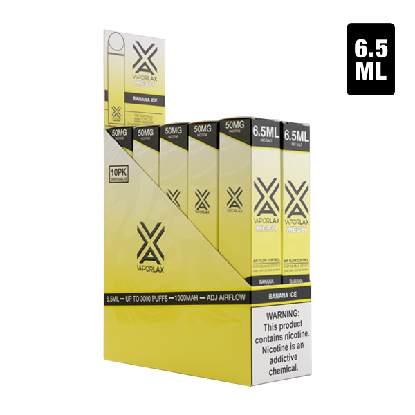 Banana Ice Disposable Vapes by VaporLax