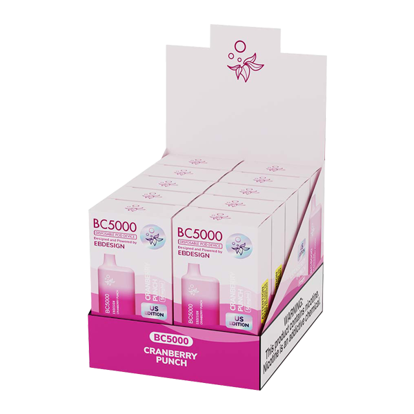 Cranberry Punch Elf Bar BC5000 Vape Bundle